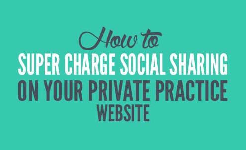 social sharing plugin for private practice website
