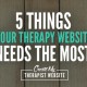 Five Things Your Therapy Website Needs Most