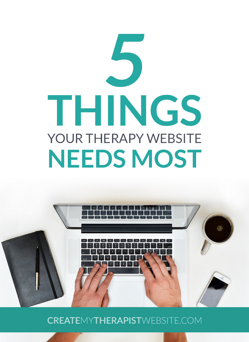 Becky DeGrossa shares the truth about creating a therapy website that actually attracts new business. Does your private practice website have these 5 essential elements?