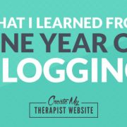 Blogging and marketing tips for therapists