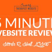 Get a web designer to review your private practice website