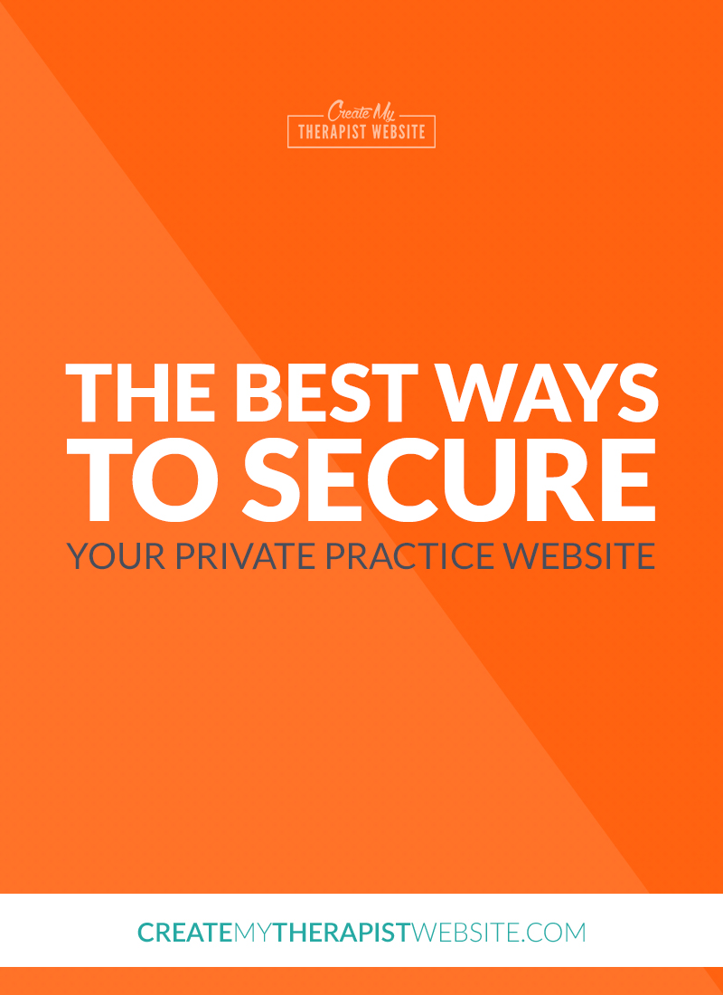 Having your private practice website hacked can be an extremely frustrating and violating experience. But there are many - often simple - ways you can secure your therapy website from various types of hacking attempts. In this blog post we’ll discuss six simple steps you can take to keep your private practice website secure when using WordPress.