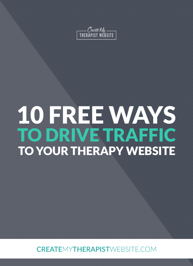 One of the biggest website challenges therapists face is actually getting web traffic to their private practice website. What’s the point in even having a website if no one is viewing it right? Well, in this post I’ll share with you 10 FREE ways you can start driving traffic to your therapy website.