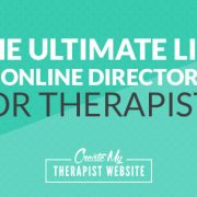 Online directories are often the first place a therapist will go to get their services out into the world. They can be a great source for new clients coming into your private practice especially when starting out.