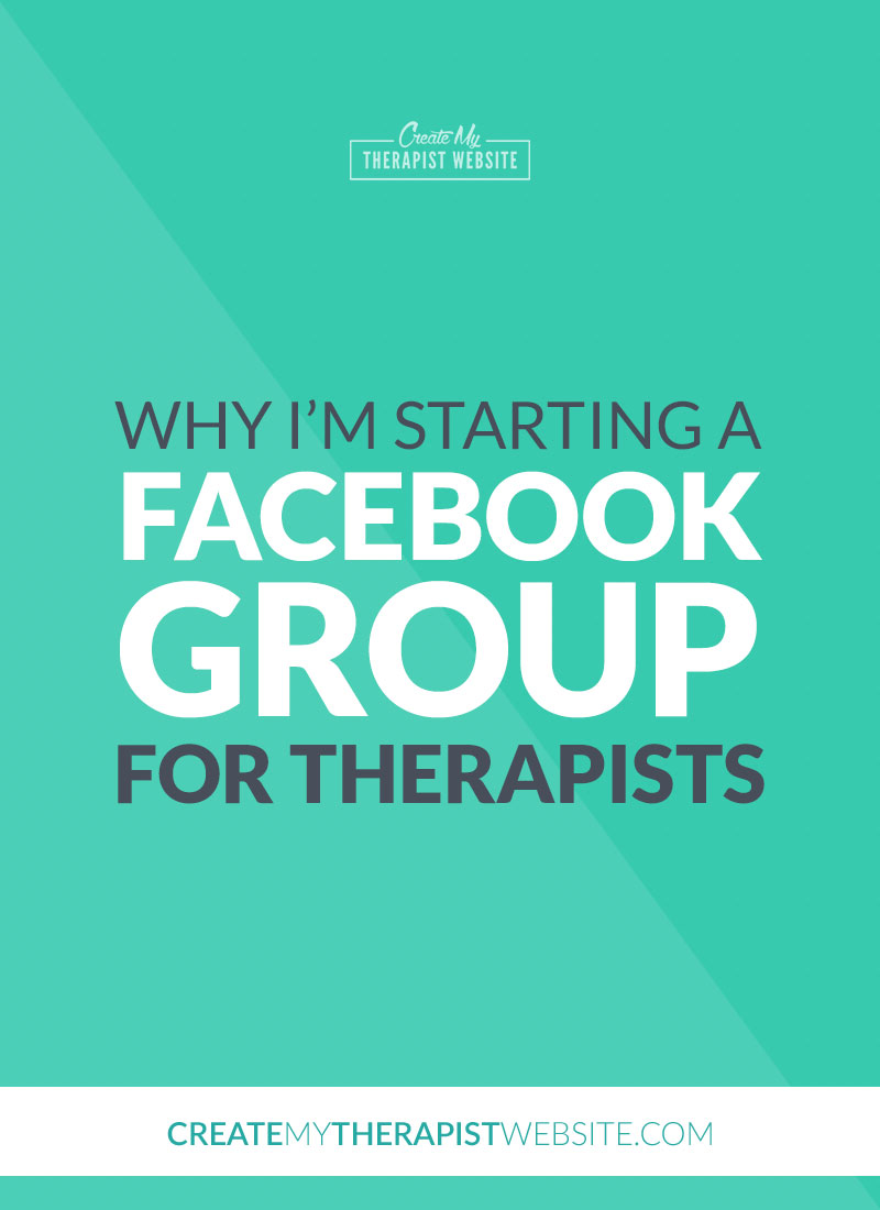 online marketing facebook group for therapists pin