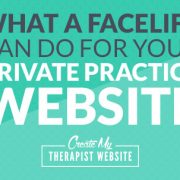 Learn how a simple facelift changed this therapy website