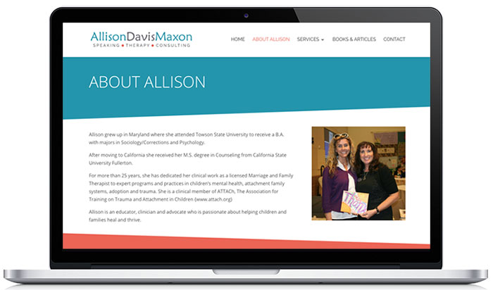 allison maxon therapy website about 1