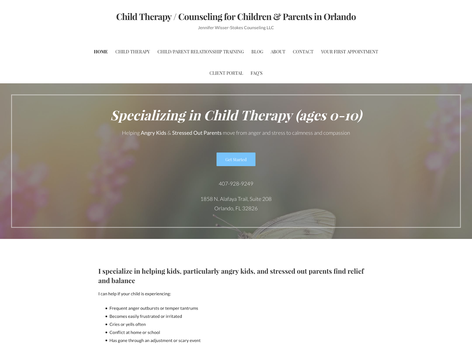 Child Therapy Counseling for Children Parents in Orlando Jennifer Wisser Stokes Counseling LLC